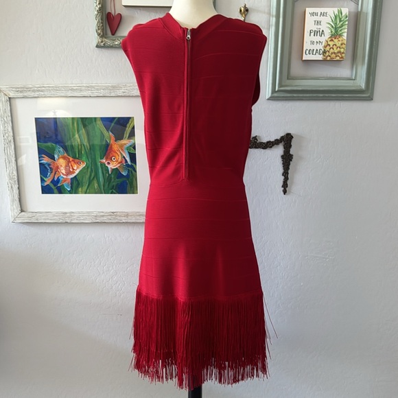 Venus Hot Little Number Red Dancing Dress NWOT Zip Up Back Sz 12 - Picture 6 of 8